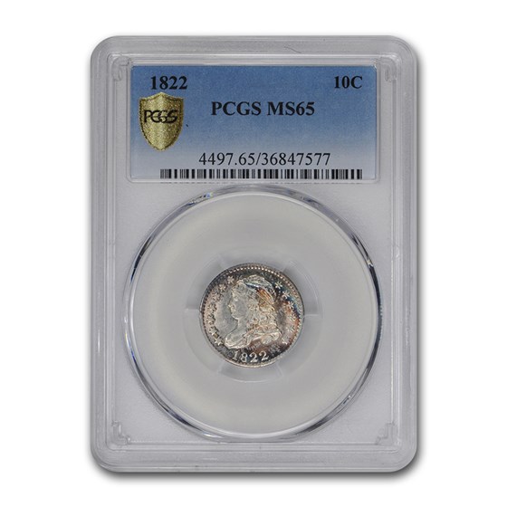 1822 Capped Bust Dime MS-65 PCGS 1822 Capped Bust Dime MS-65 PCGS